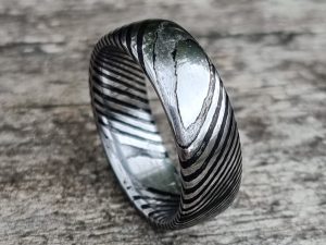 Stainless Damascus Rings