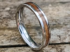 Dog Hair And Clear Resin Memorial Ring